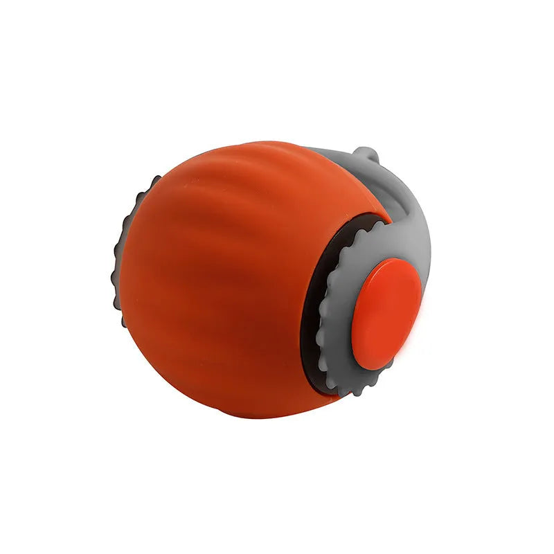 Automatic cat toy ball with gravity sensor and silicone tail attachment