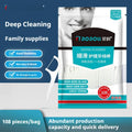 Dental floss in independent packaging inside portable 180x238mm plastic bag