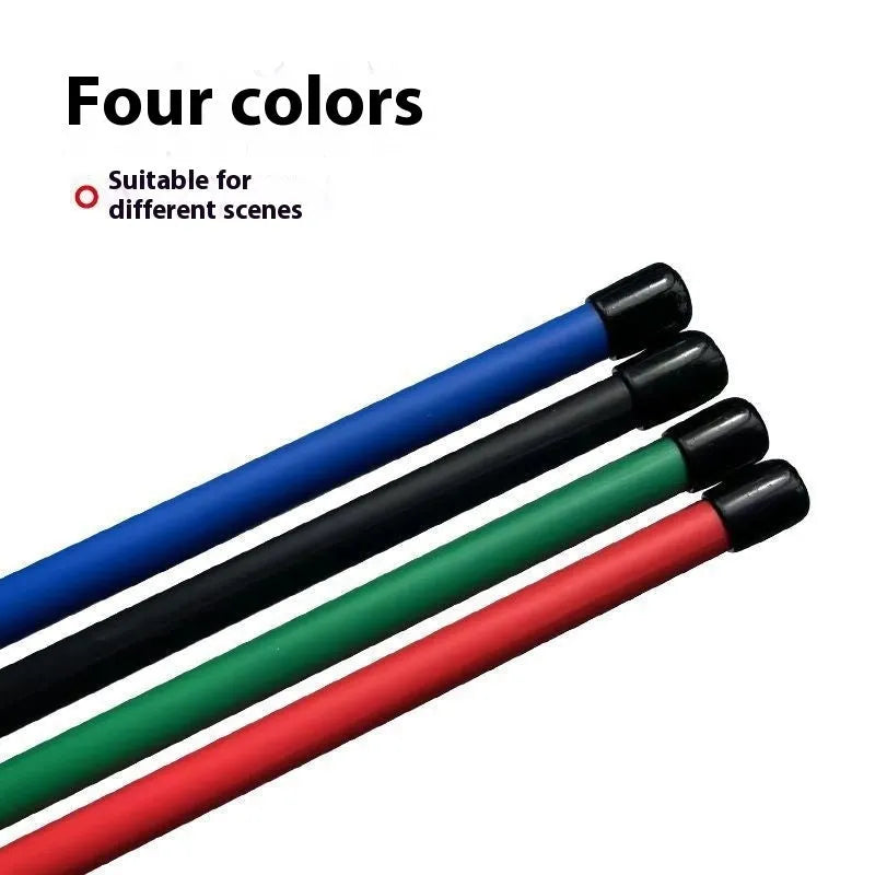 A 10cm long solid resin pointer for fabric marking with measuring tape and tailor's chalk.