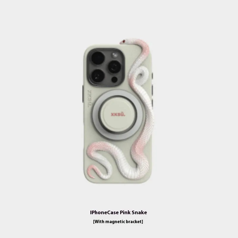 Leather protective phone case for iPhone with anti-fall design in pink, black, and white colours