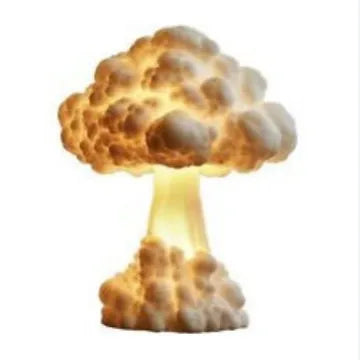 Atomic bomb mushroom cloud shaped table lamp with USB power socket for modern decorative lighting