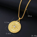 Geometric alloy women's necklace with cubic zirconia stones in 0349 gold colour