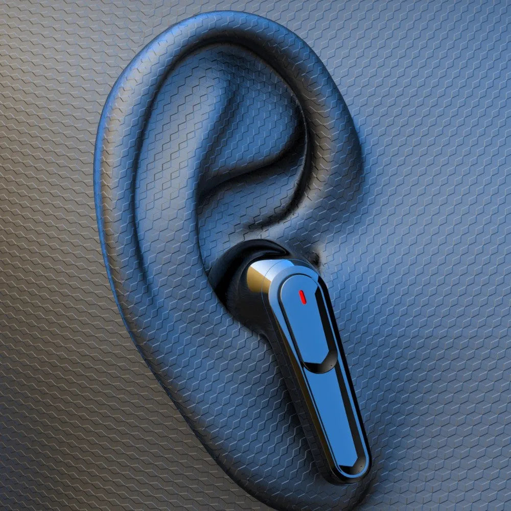 Black PRO30 wireless in-ear Bluetooth headphones with noise reduction.