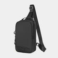 Casual black TPU camouflage pattern chest bag with single shoulder strap and soft handle
