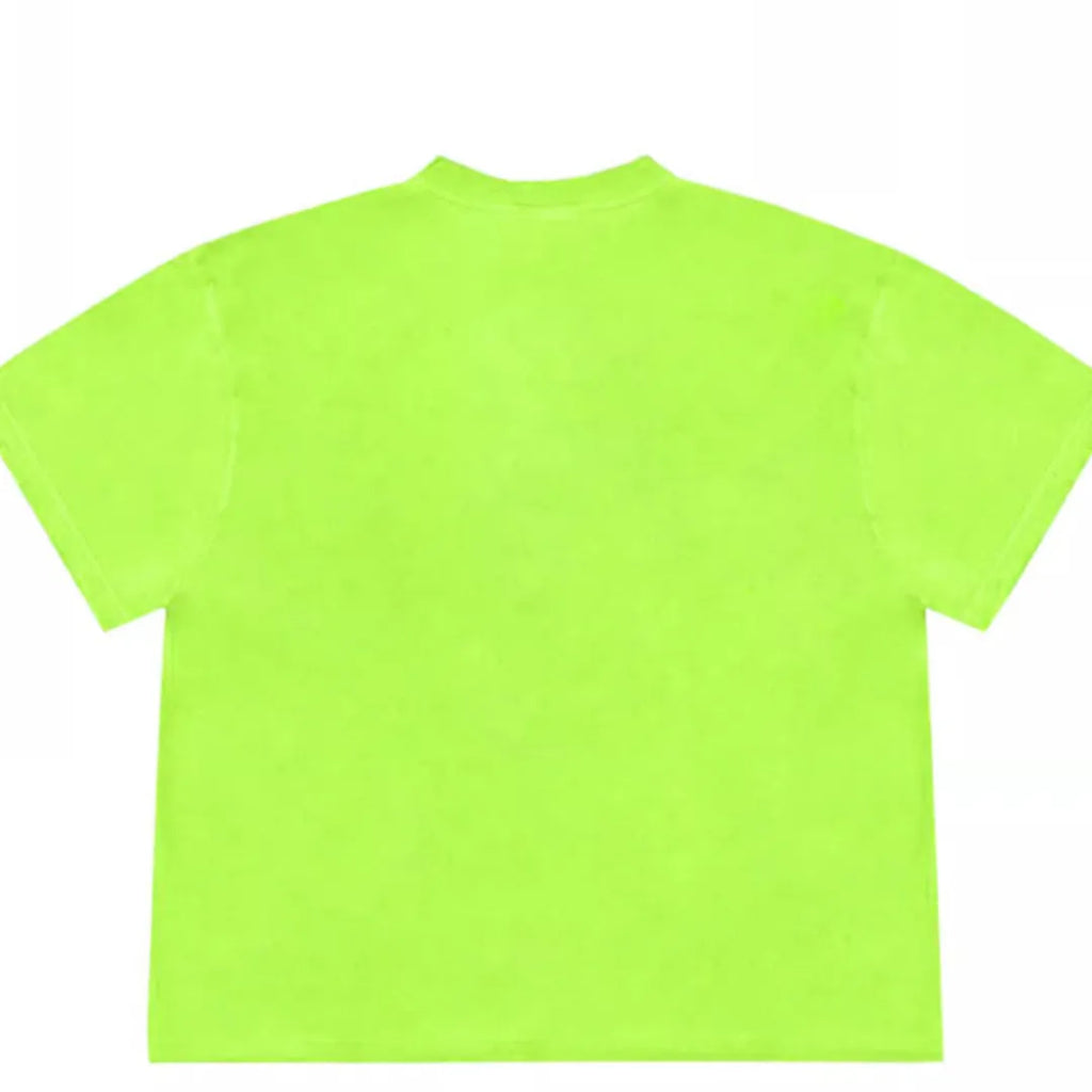 Blueberry patchwork short sleeve T-shirt in ice oxygen cotton with loose fit and round neck
