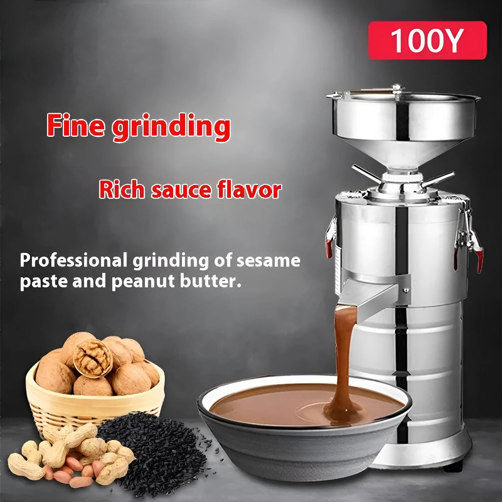 Stainless steel electric sesame paste grinding machine for home kitchens