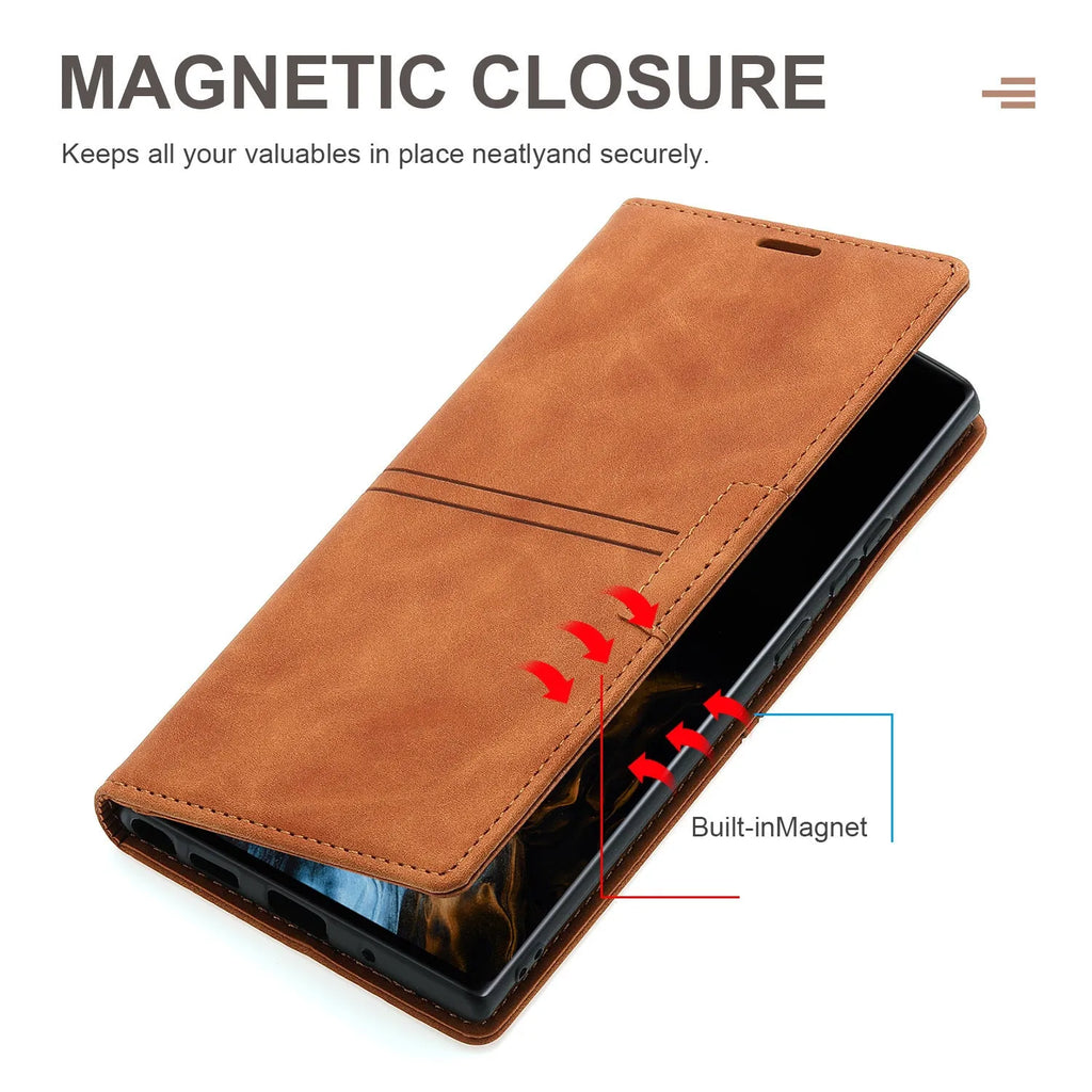 Fantasy Pair flip phone leather case for Google Pixel with magnetic closure and card slot in black