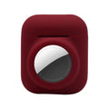 Silicone AirTag protective sleeve with flip cover in various colour options