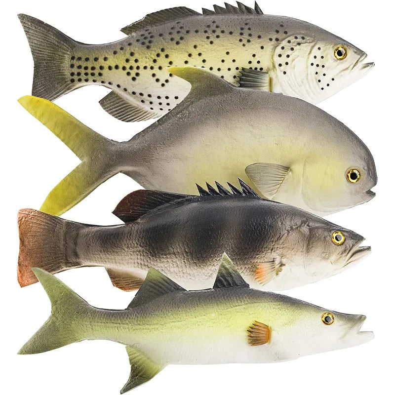 PU simulated fish model ornaments showing yellow-fin tuna and small tuna designs