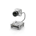Silver DJI FPV digital transmission unit with Caddx adapter compatibility and mounting hardware