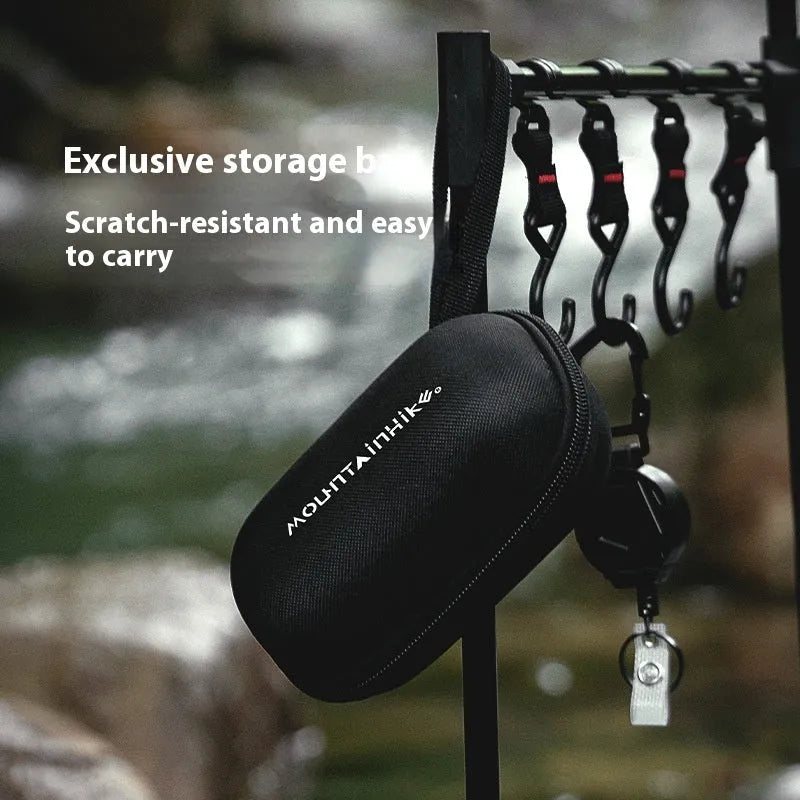 Hexagon alcohol camping stove in black or silver colour with foldable design and alloy construction