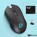 Lightweight wireless wired game mouse with USB connector, mouse pad, 7 keys, and 10m wireless range