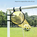 Portable soccer training goal net in black or yellow for practice drills