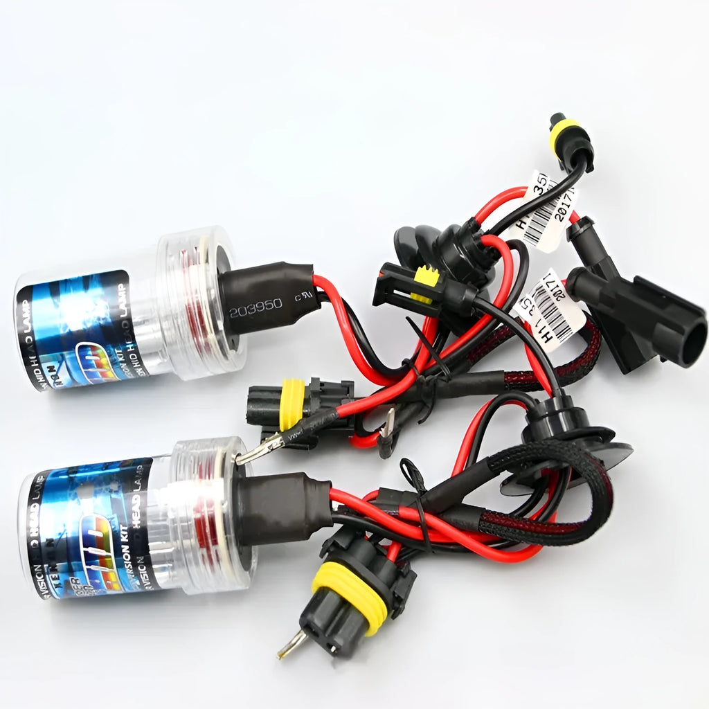 HID xenon automobile bulb for H1 H7 9005 headlight replacement in 4300K 6000K 8000K colour temperatures