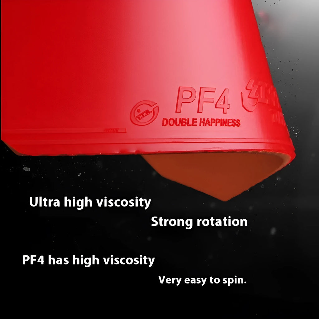 Fast Attack Sticky Classic-50 table tennis racket with anti-rubber sheet in red or black.