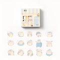 Penguin Little Naive cute style paper stickers in assorted widths from 20mm to 50mm.