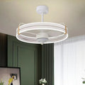 60cm ceiling fan with light, ABS blades, acrylic lampshade, remote control, black or white, 220V