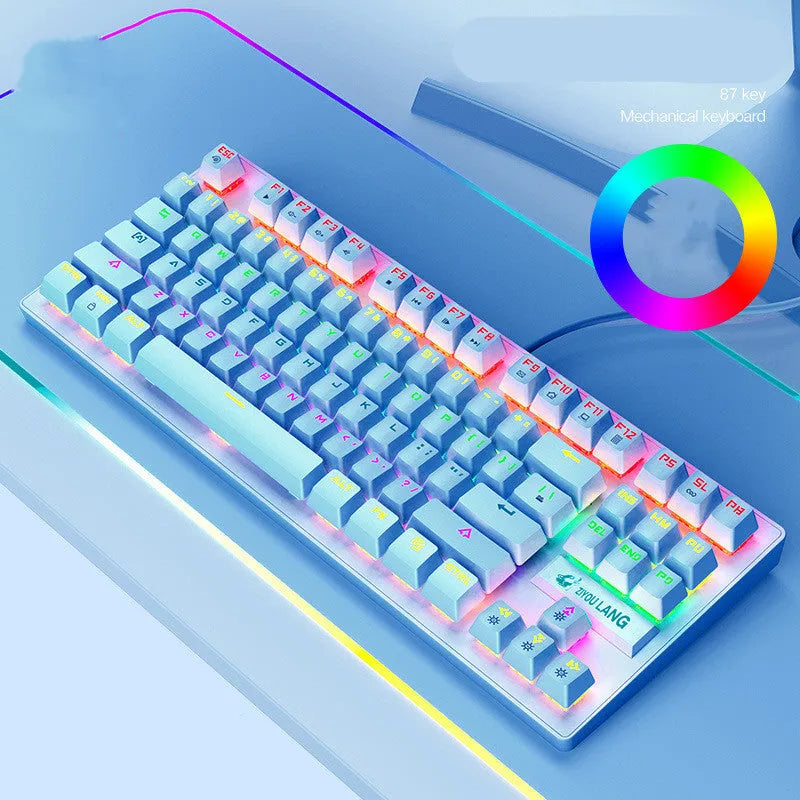 Mechanical gaming keyboard in multiple colours with British layout option