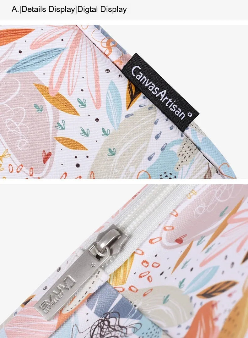 White waterproof PU leather 14 inch laptop inner bag with protective features