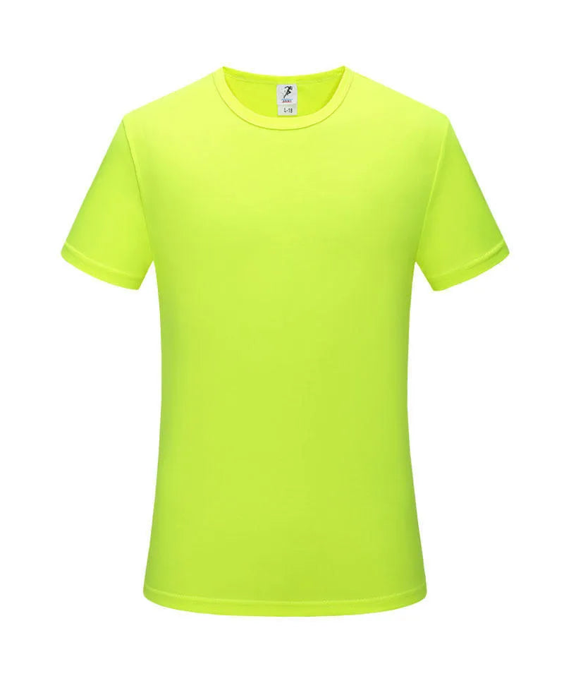 Men's slim fit quick-dry T-shirt in multiple colours with short sleeves and round neck