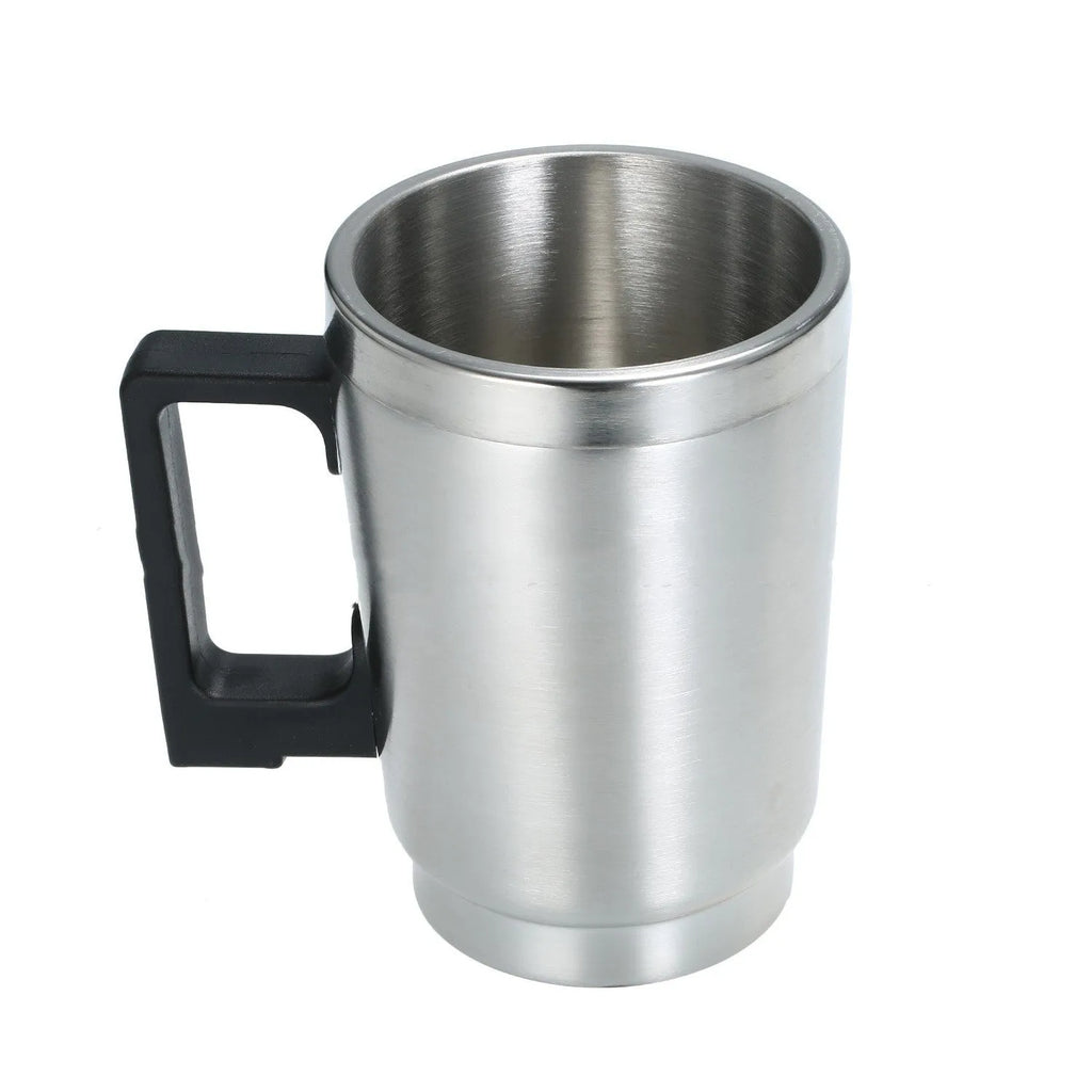 Stainless steel headlamp restoration cups with elbow cover and dual-use funnel cover alongside GB/US and European power adapters.
