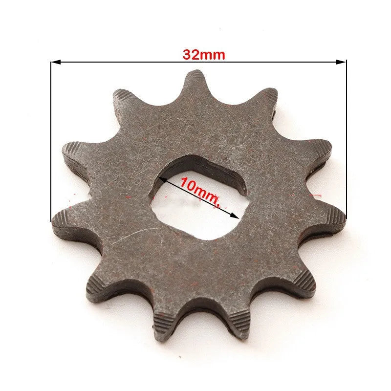 Cast iron 11-tooth non-circular motorcycle gear for 25hT8F chain reduction systems