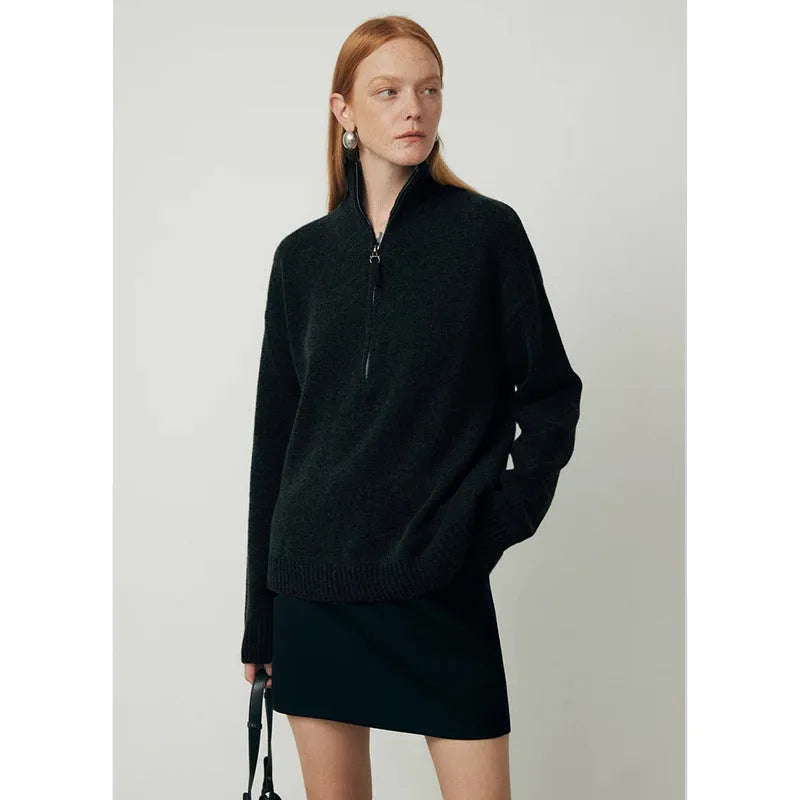 Wool blend loose lapels bandage dress in black or grey with long sleeves