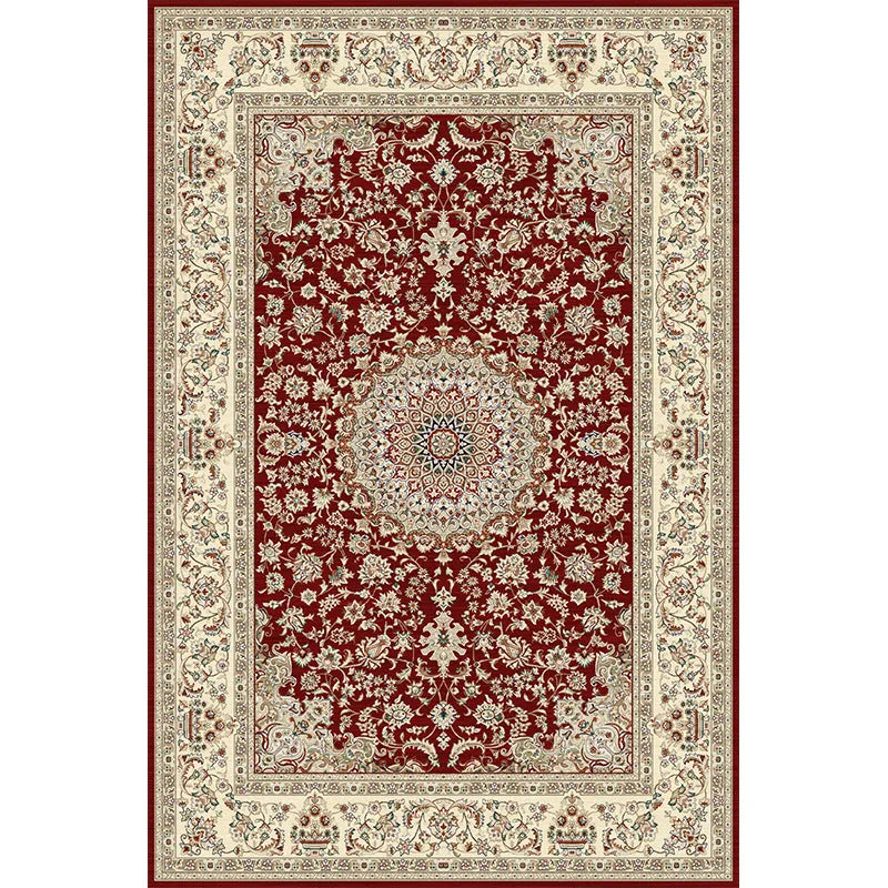 American washed polyester square carpet in Bohemian 63 pattern for living room floor