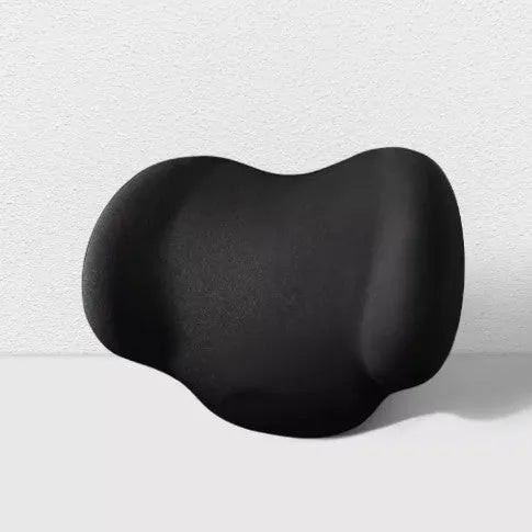 Memory cotton car cushion for headrest, back or waist support in black, green, grey or pink colours