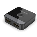 Alloy HDMI to VGA and audio converter with black or grey finish for computer to television connection