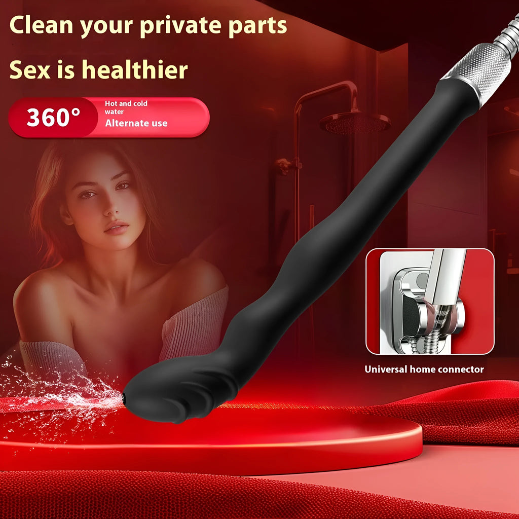 Black silicone sausage filler hosepipe flusher for manual back court cleaning