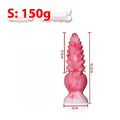 Pink platinum silicone penis-shaped masturbation device for women, showing Berserker S and M size options