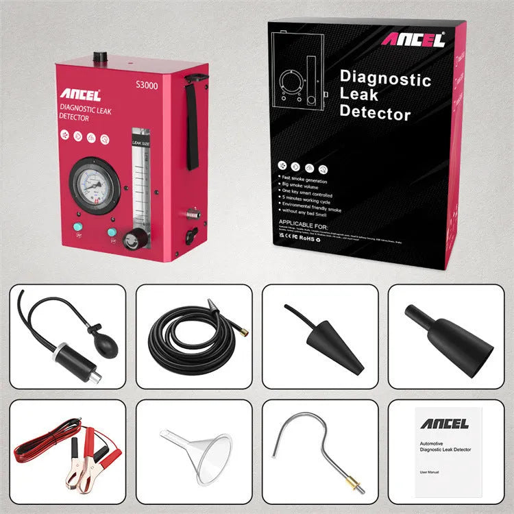 S3000 car smoke detector vacuum leak tool for automotive diagnostic testing