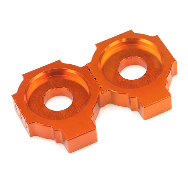 Orange KTM motorcycle rear fork regulator screw pair for DUKE 200 390 990