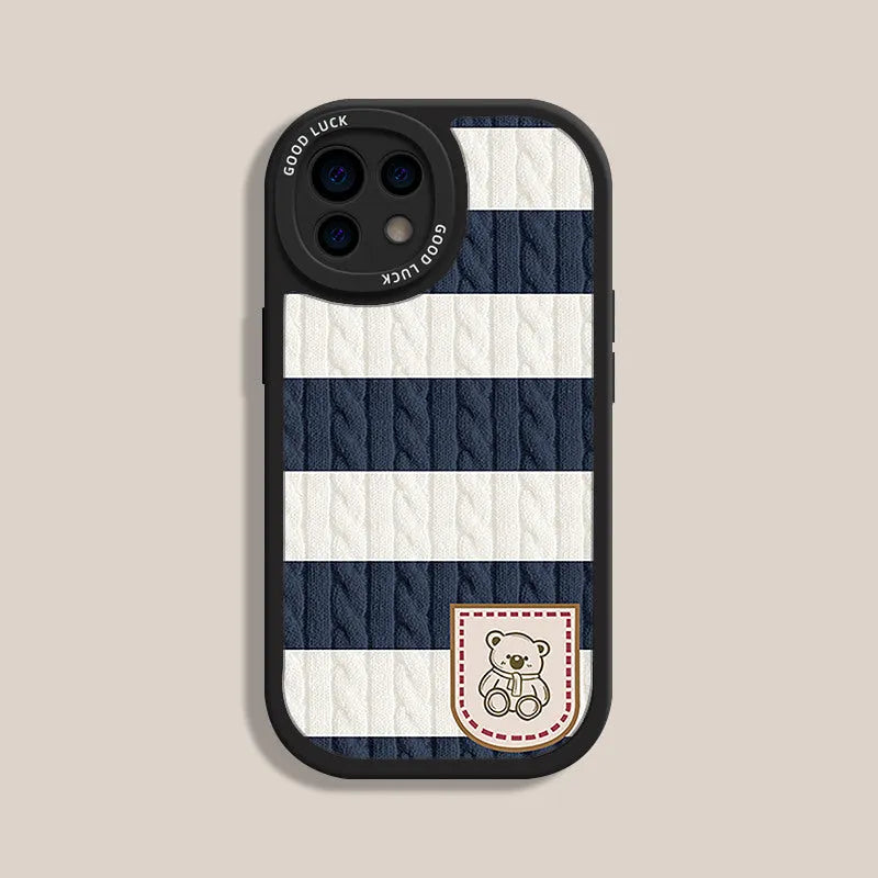 Xiaopandun all-inclusive TPU mobile phone case for iPhone XR in Bears Pocket Black