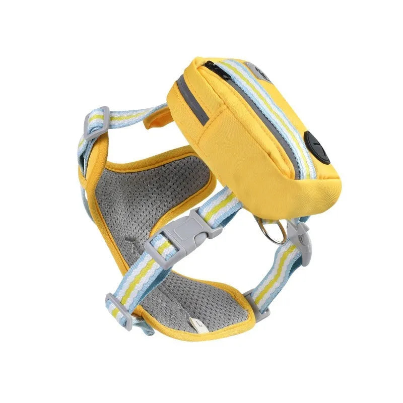 Explosion-proof anti-strangulation dog harness in Oxford cloth with free 1.5m rope