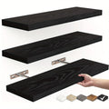 Solid wood wall mounted display shelf in modern simple style for home organisation