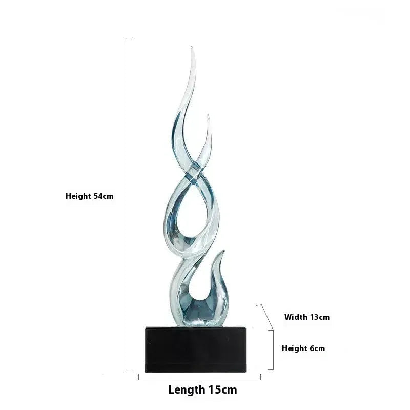 Festival high-rise decoration craft in plastic resin with modern simple style