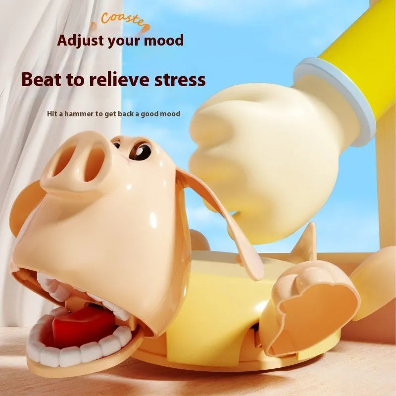 Flying Pig Coaster Decorative Desk Ornament Funny PP Material Decompression Novelty Home Office Bar Party Gift Pink Yellow Options Big Pig Creative Desktop Decoration Coaster for Drinks Protection Surface Holder