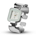 Bracelet quartz watch with alloy band, 2.6cm dial, mineral glass face, side view