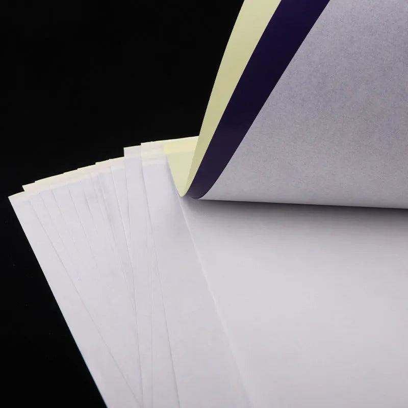 A4 tattoo transfer paper and transfer paste gel for creating tattoo stencils with clear lines