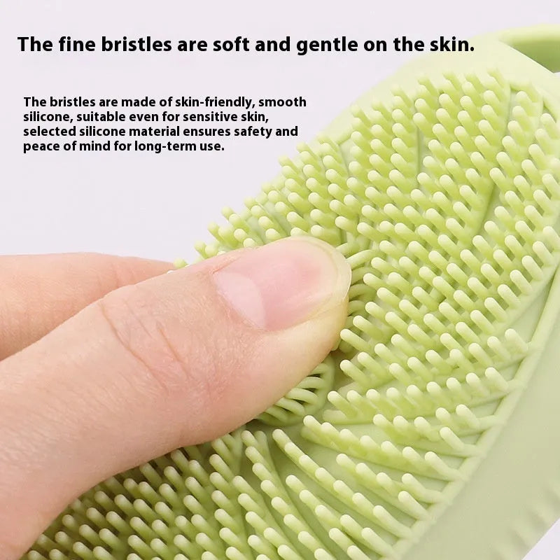 Creative silicone bath brush storage bottle with 100ml capacity available in eight different colours