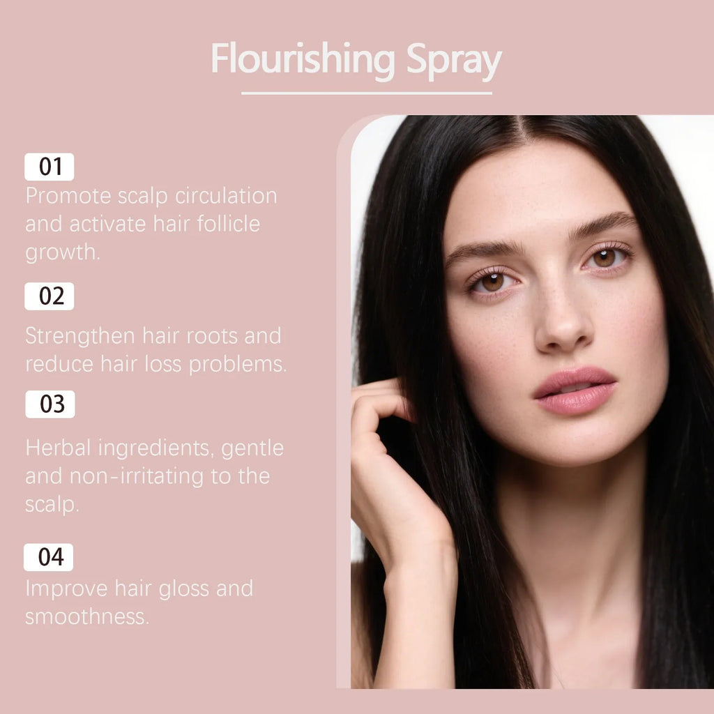 Hair care spray 50ml for gentle root nourishment daily use