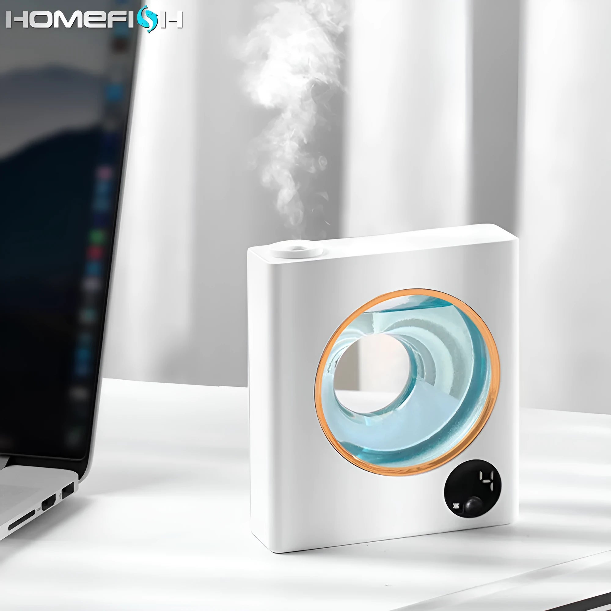 White automatic aromatherapy machine with wall-mounted design for home and hotel use