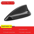BMW shark fin antenna cover in carbon fibre pattern and piano black finishes