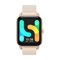 HAYLOU RS4 Plus black smartwatch on wrist showing AMOLED display with fitness stats