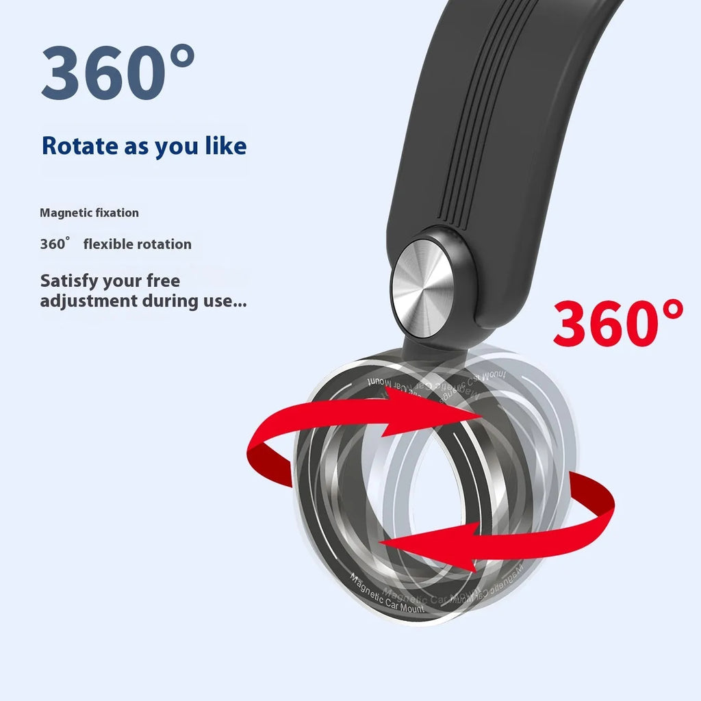 Car magnetic phone holder with folding design in RT025 Classic Edition mounted on vehicle air vent