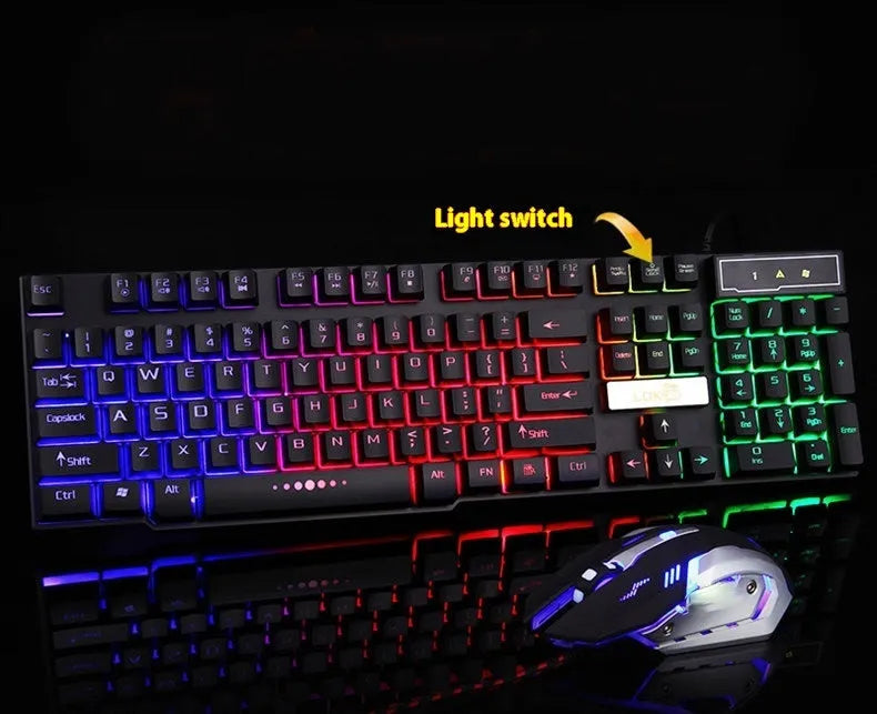 Glowing USB gaming keyboard cable with braided nylon sleeve in white or black options