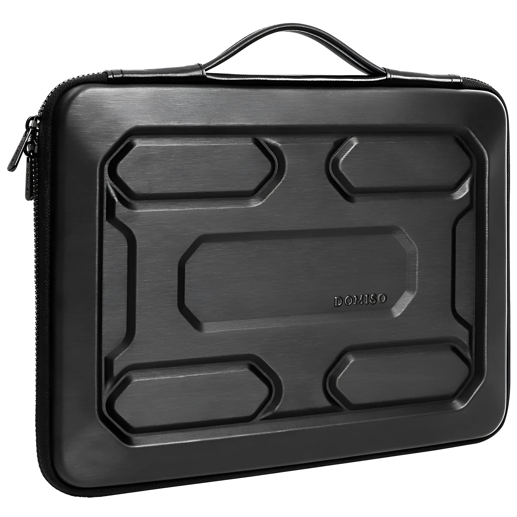 Black laptop protective hard case with grip shoulder bag for 5 to 10 inch tablets