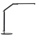 Aluminium clip-on LED desk lamp with remote control in black, silver, blue, or gold finish
